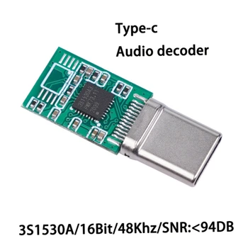 Tüüp-C 16Bit Digitaalse Heli Kõrvaklappide Adapter Kadudeta Heli Kvaliteediga Dac Dekodeerimine Heli Kaart Amp Diy Aruka Seade