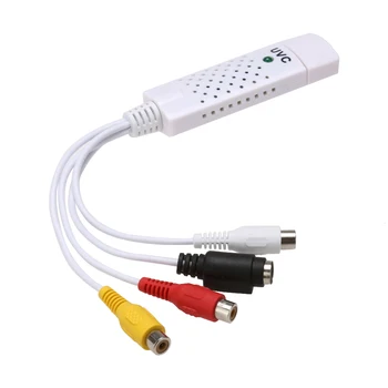 USB 2.0 Converter Pildista Audio-Video läbi USB2.0 Liides Grabber Adapter Võita 10 8 7 XP OS-USB-Video-Tuuneri Kaarti