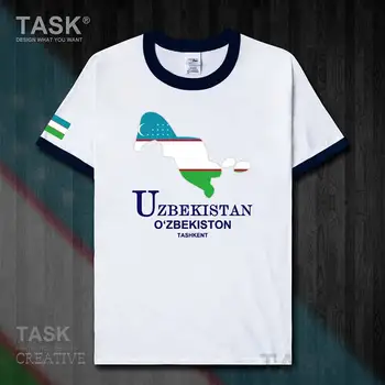 Usbekistan UZB Taškendis Meeste T-särk Uus Top, T-särk Lühikeste varrukatega riideid Dressipluus koondise Riigi Suvel Moe 50
