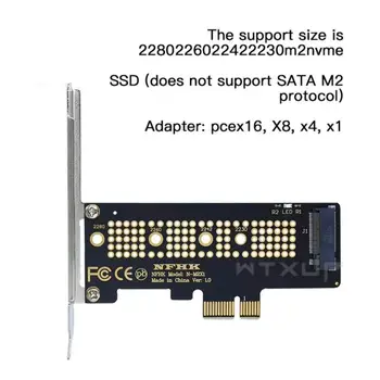 Uus Alumiiniumi Sulamist Kest Led laienduskaardi Arvuti Adapter Liides M. 2 NVMe SSD, Et PCIE 3.0 X16 Toetada 2230, Et 2280 SSD
