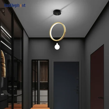 Uus Disain Gold Vahekäiguga Lühter Koridori Rõdu Loft Hall Kaasaegse Kodu Deco LED Tuled, Sise-Valgusti Läikelakid AC 90-260V