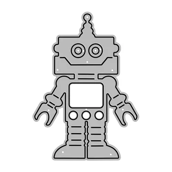 Uus Intelligentne Robot Käsitöö Reljeef Hallituse 2021 Metalli Lõikamine Sureb DIY Dekoratiivsed Scrapbooking Album Kaardi Tegemise Nr Templid