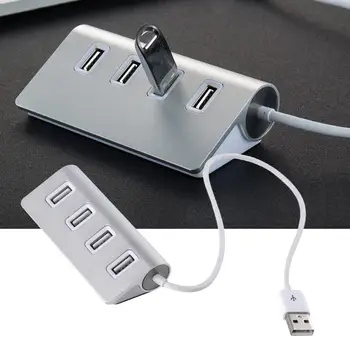 Uus Light USB2.0 Traat Hub Multifunktsionaalne Laialdaselt Ühilduvas alumiiniumisulamist Hub USB Juhe Arvuti