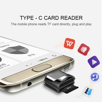 Uus USB 2.0 Type C Mikro-SD TF Adapter OTG Lugejaga Mini Card Reader Smart-Mälukaardi Lugeja, Laptop Samsung, Huawei