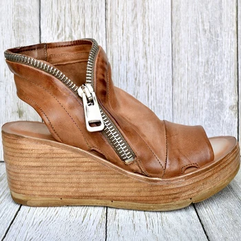 Uusim Zip Kingad Naiste Sandals2021 Suvel Kiilu Gladiaatorite Kontsaga Sandaalid Street Tüdrukud Pu Nahast Kingad Naistele Zapatos Mujer