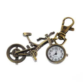 Vintage Klassikaline Unisex Jalgratta Ripats Kaelakee Kvarts Pocket Watch Võtmehoidja võtmehoidja Omanik relogio велосипед zegarek meski