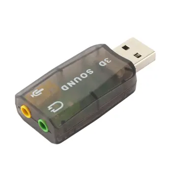 Välise helikaardi 3,5 mm USB Adapter Audio Interface 3D-USB-Peakomplekti Liides Mikrofoni, Kõrvaklappide Arvuti USB-Audio Kaart