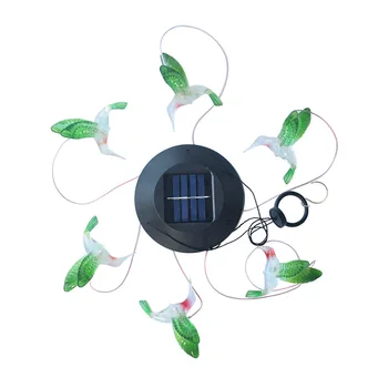 Värvi Muuta LED Solar Lamp Solar Tuul Kellamäng Kerge Kuus Koolibri Veekindel Väljas Aias, Hoovis Terrass Decor LED Solar Light
