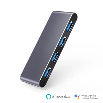WIFI Smart 4-Port USB 3.0 Hub mis ühildub Alexa Ja Google ' i Kodu