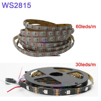 WS2815 (WS2812B WS2813 uuendatud) RGB LED Pikslit Valgus Eraldi Adresseeritavad 1m/2m/3m/5m led Dual-Signaali 30/60/144 Led/m