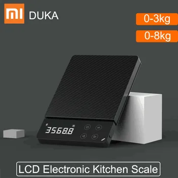 Xiaomi DUKA ATuMan ES1 0-8KG Leibkonna LCD Digitaalne Elektrooniline Skaala Multi-function Backlit HD Elektroonilise Toidu Kaalud Köök