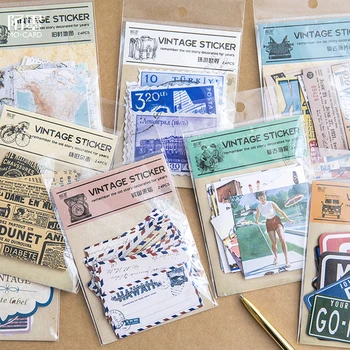 XINAHER Loominguline vintage Plakati, kaardi Reisida ümber maailma Dekoratiivsed Scrapbooking DIY Kleepsud Päevikusse Album Kinni Label