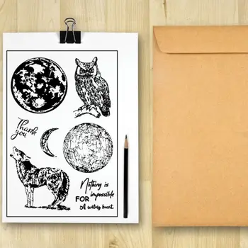 Öökull Hunt Silikoon Selge Pitser Stamp DIY Scrapbooking Reljeef fotoalbumi Dekoratiivne Paber-Kaardi Käsitöö