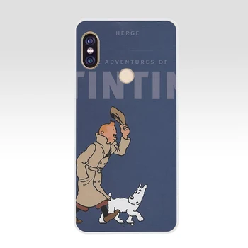 092FG The Adventures of Tintin Pehmest Silikoonist Tpü Kate telefoni puhul xiaomi redmi 5A 8 8A 5Plus lisa 5 5A 8 8t Pro