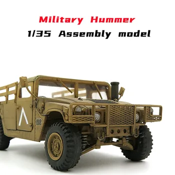 1/35 Sõjalise Hummer Veoauto Assamblee Mudel Mänguasi Soomustatud Vägede Vedaja Komando HUM-V USA Armee Jeep