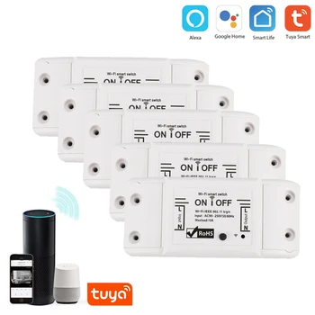 1-8pcs WiFi Smart Light Switch Tuya/Smart Elu APP Traadita WiFi Smart Kaitselüliti LED Valgus Kaugjuhtimispult Alexa Google