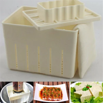 1 Komplekt DIY Plastikust Tofu Vajutage Hallituse Omatehtud Tofu Hallituse Soja Kohupiim Tofu Tegemise Mold Ilma Lapiga Köök Toiduvalmistamis tööriistade Komplekt
