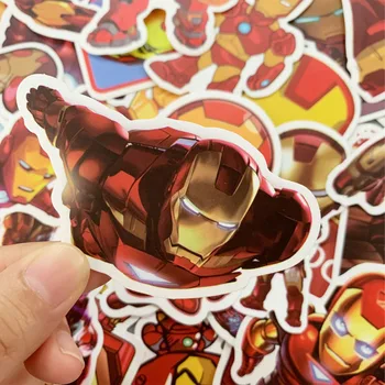 10/35Pcs Marvel Avengers Iron Man Kleebised Disney Veekindel Sülearvuti Rula Pagasi Kitarr Kiiver Kleebis Lapsed Mänguasjad Kingitus