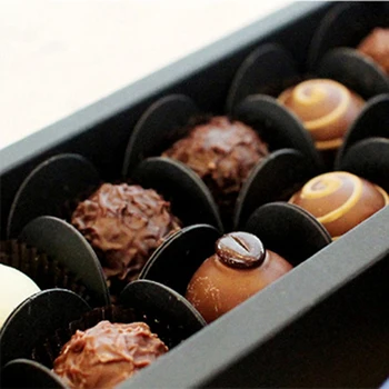 100/200/300pcs Must Šokolaad Wrapper DIY õli-tõend Muffin Paber Karika Ringi Sahtel Pad Šokolaadi Pakendi Isiku Sünnipäev