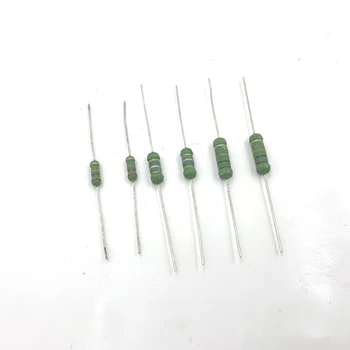 100tk 3W 3WS 1.8 R 2R 2.2 R 1.8 oomi 2ohm 2.2 oomi 1.8 2 2.2 5x15 Väike Metal Oxide Film Resistor Värvi Ring Takistus R oom