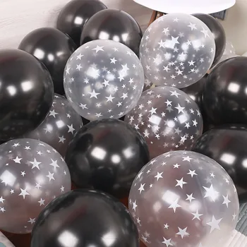 12inch 20pcs Paksenenud Pearl Latex Balloon Mix Roosa Musta Värvi Star Pulm Tuba Teenetemärgi Baby Shower Sünnipäeva Õhupall