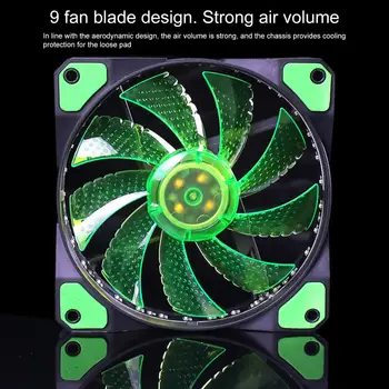 15 LED Tuled Hüdrauliline Laagri Pikk Kasutusiga Vaikne 3Pin 4Pin Arvuti korpuse Ventilaator Arvuti PC Case cooling Fan