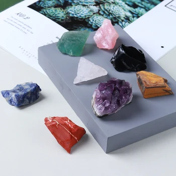 15tk/set Loomulik Värviline kristall kvarts-Ametüst klastri Tšakra kristall kivi Gemstone Mineraal-Näidis Reiki Decor