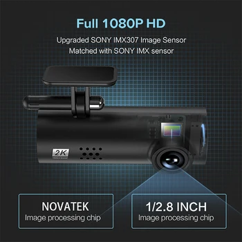 170° lainurk Auto videosalvesti 1080 HD Öise Nägemise Auto Kaamera Peidetud Sõidu DVR Auto Kriips Cam G-Sensor Auto DashCam