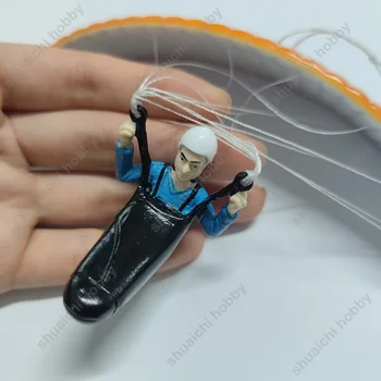 1tk Mini-glider koos Cocoon Käsitsi valmistatud Paraglider Mudeli Ühe Mängija w Kott Auto Kaunistamiseks Langevari Kaunistused Loominguline Kingitus