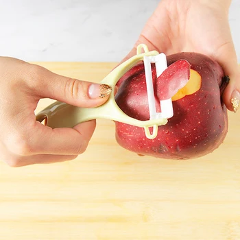 1tk Multifunktsionaalne Keraamiline Puu-Köögivilja Peeler Apple Kartuli Kaabits Köök Vahend Tarvikud mitmeotstarbeline puu-nuga