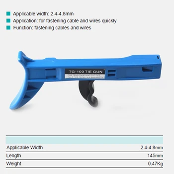 1tk Uus Hot Müük TG-100 Kinnitamine ja lõikeriistaks Relv Automaatne Pingutamine jaoks Nylon Cable Tie Spetsiaalsed Tangid Käsi-Tööriistad