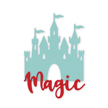 2020. aasta Uus Kuum Sõna Kirja Magic Banner Castle Printsess Metalli Lõikamine Sureb Foolium ja Scrapbooking Kaardi Tegemise nr templid
