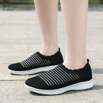 2021 Naiste Jalatsid Sneaker Kevad/Sügis Sokid Kingad Kerge Tõsta-Mood Hingav Korter Naiste Zapatillas Mujer Suurused 35-41