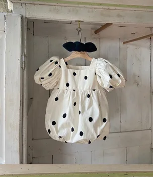 2021 Suvel Uus Beebi Riiete Komplekt Toddder Tüdrukud Jumpsuits Polka Dot Ühes Tükis