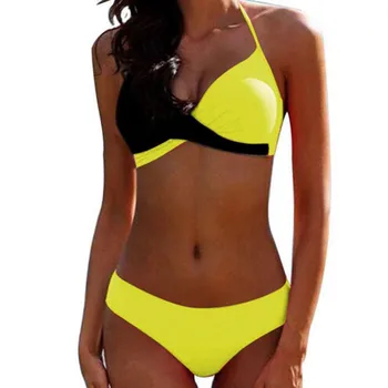 2021 Uus Ujumistrikoo Bikini Sexy Raske Pakett Jagada Ujumistrikood Värvi Sobitamise Bikini, Must Ja Valge Suured Euroopa Bikiinid Sobivad