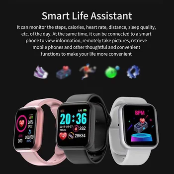 2022 Smart Kellad, Meeste Ja Naiste D20 Smart Watch Vererõhku Jälgida, Tervisespordi-Käevõru Smartwatch Apple Xiaomi Android