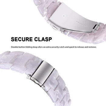 20mm Vaik Kella rihm Samsung Galaxy Vaata 3 41/S2 Classic/Galaxy Watch 42/Aktiivne 2 40 correa läbipaistev terasest watch band