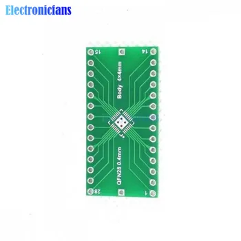 2tk/lot QFN28 0.4 mm 0.5 mm 2.54 mm DIP Adapter PCB Pardal Converter IC QFN28, et DIP28 Patch Straight Plug Adapter Plaat