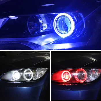2tk vigadeta LED Angel Eyes Marker Lamp PÄEVATULED Fog Lamp 12V Valge Sinine Punane BMW E39 E60 e61 seadmesse E63 E83 E87 X5 M5