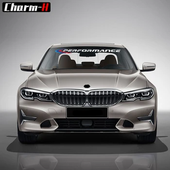2X Car Styling M Performance Eesmine Tagumine Tuuleklaas, Tuuleklaasi Kleebis Decal BMW X3 X5 X6 Z4 F30 F34 F10 F20 E90 Tarvikud