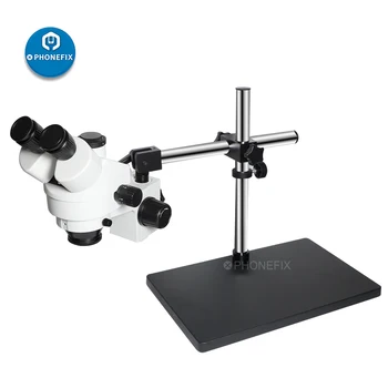 3,5 X-90X Simul-Fookuskaugus Trinocular Stereo Mikroskoop koos 360 Reguleeritav Dual Arm Toetada Universaalne Stereo Microscopio Seista Tabel