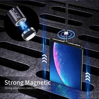 3 In 1 Magnet-Micro Kaabel Mobiiltelefoni Kiire Laadimine Magneti Tüüp C pikendusjuhet iPhone Xiaomi 3in1 Multi Magnet USB-Kaabel C