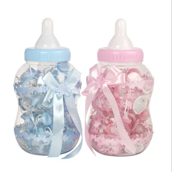 35cm Suur Beebi Pudel Beebi Candy Box Baby Shower, Dekoratsioonid, DIY Baby Bottle kinkekarbis Ristimine Sünnipäeva Teenetemärkide Lapsed-S
