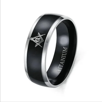 36L Stainles Terasest AG Masonic Muster Ringi Meeste Sõrmus Uus Mood Metallist Usuliste Amulett Ringi Tarvikud Pool Ehted Size7-12