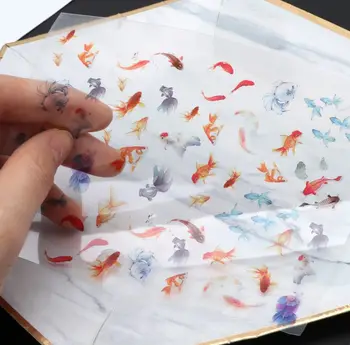3D Kuldkala ja Selge Kile Vaik DIY Kleepsud Vee-Nagu Maal Ehted Tegemine