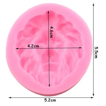 3D Lõvi Pea Silikoonist Vormid Šokolaadi Fondant Kook Dekoreerimiseks Vahendid DIY Sugarcraft Cupcake Torukübar Candy Polymer Clay Hallitusseened