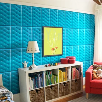 3D Seina Kleebised Tapeet isekleepuvad Paksenema Tatami Kokkupõrke-Seina Vaip Pad Lapsed Magamistuba, elutuba Pehme Vaht Padi