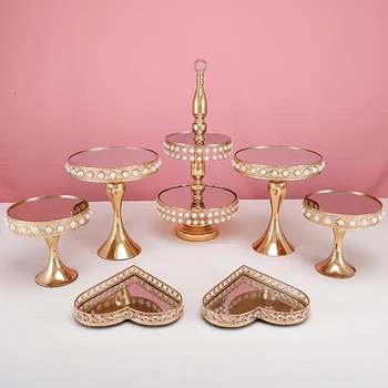 4 -13pcs Kuld peral kook seista komplekti cupcake magus tabel candy bar laua kaunistus koos peral ray