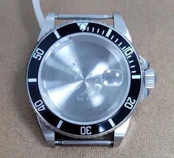 40mm Green ja Black Keraamilised Bezel Watch puhul 3135 Liikumist R Logo