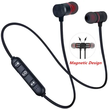 5.0 Bluetooth Kõrvaklapid Sport Kaelus Magnet-Traadita kõrvaklapid Stereo Earbuds Metal Kõrvaklapid Koos Mic Kõik Telefonid